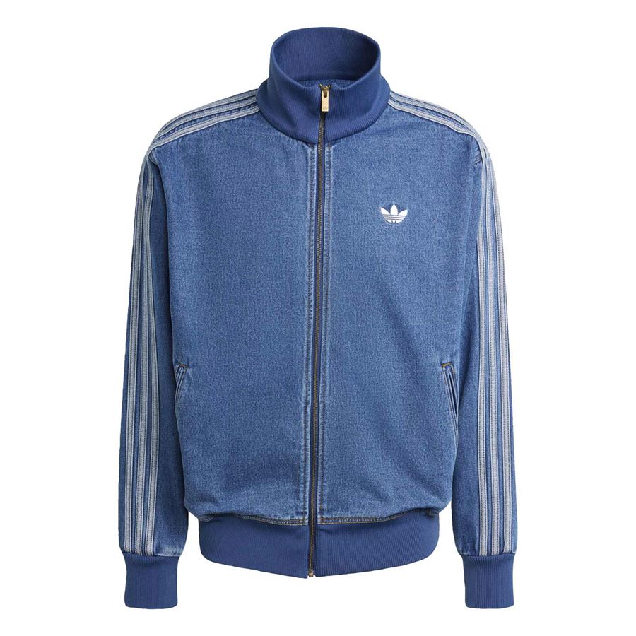 Adicolor denim firebird track top felpa full zip in jeans da uomo Adidas | KD1517X